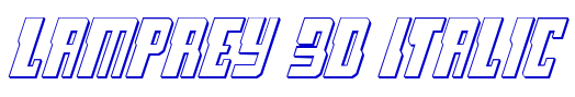 Lamprey 3D Italic шрифт